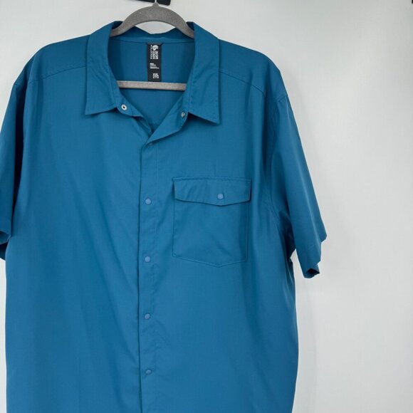 Mountain Hardwear Mens Short Sleeve Button Down Shirt Size XX Large 2X Vented Hi - Picture 4 of 12